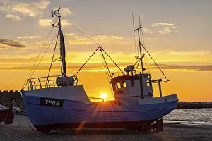 Bilder Datiert 27. August 2024: Abend am Vorupor-Hafen.