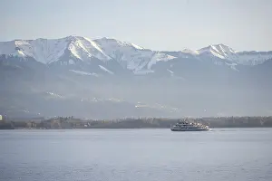 Bavaria Germany Travel Photography Drucke: Excursion boat on Lake Constance