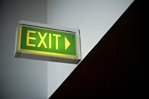 Emergency Exit Sign Drucke: Exit sign