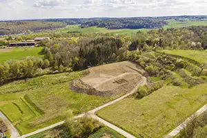 Central European Landscape Photo Drucke: Extensive landscape with forests