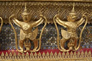 Emerald Buddha Temple Drucke: External decorations of the Ubosoth