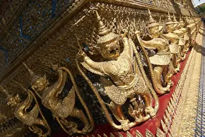 Grand Palace Exterior View Drucke: External decorations of the Ubosoth