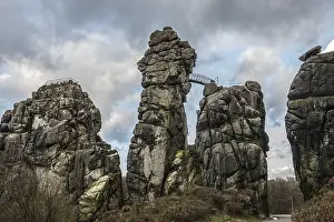 Teutoburg Forest Rock Formation Drucke: Externsteine, sandstone formation