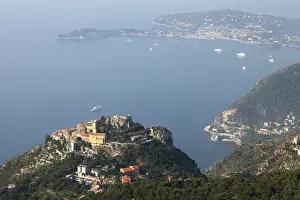 Western Europe Photography Drucke: Eze, view of the Mediterranean