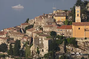 Provence Travel Images Drucke: Eze, view of the Mediterranean