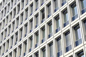 Exterior View Of A Structure Drucke: Facade of a B