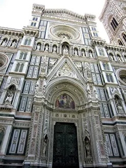 Florence Cathedral Facade Drucke: Facade of the Cathedral in Florence