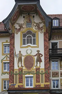 Luftlmalerei Germany Drucke: Facade with Luftlmalerei