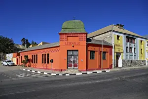 Namibia Architecture Drucke: Facade of the former reading hall