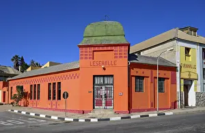 Namibia Architecture Drucke: Facade of the former reading hall