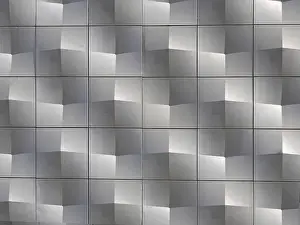 Textured Background Image Drucke: Facade structure with light and shadow