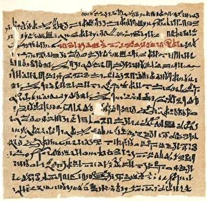 Ancient Egyptian Papyrus Drucke: Facsimile of an ancient Egyptian Papyrus