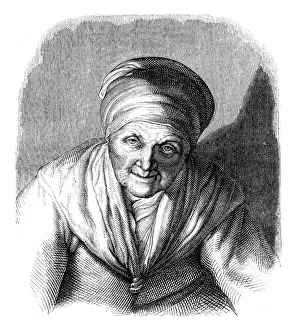 Old Illustration Art Drucke: Facsimile of an engraving chisel
