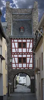 Deserted City Wall Drucke: The Faller Gate, medieval town fortification