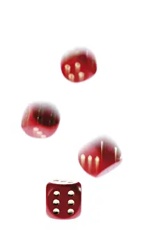Red Dice Drucke: Falling dice