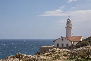 Balearic Islands Europe Drucke: Far de Capdepera Lighthouse, Cala Rajada