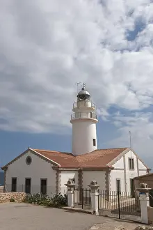 Majorca Spain Landscape Drucke: Far de Capdepera lighthouse, cliffs