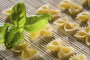 Raw Food Nutrition Drucke: Farfalle and basil