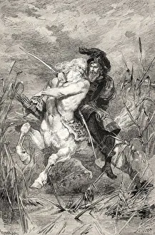 Faust saß auf dem Centauer Chirons