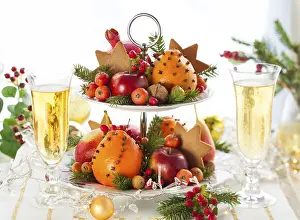 Christmas Table Setting Drucke: Festive Christmas table