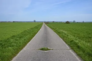 Middle Franconia Scenery Drucke: Field path, meadow landscape, spring