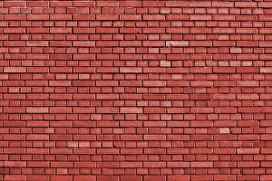 Red Brick Wall Background Image Drucke: Fiesta red brick wall background