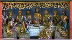 Jesus Christ Depiction Drucke: Figural representation of the Last Supper