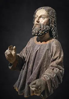 Jesus Christ Depiction Drucke: Figure of Jesus, on a dark background