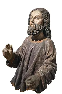 Historic Figure Drucke: Figure of Jesus, on a white background