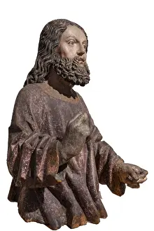 European Christian Iconography Drucke: Figure of Jesus, on a white background