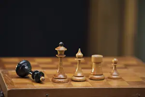 Board Game Strategy Drucke: The figures placed on the board