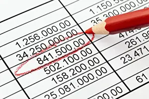 Drucke von Zahlen einer Statistik in einem Tabelle, Österreich Karte Drucke: Zahlen einer Statistik in einem Tabelle, Österreich.