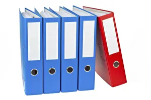 Austria Document Storage Drucke: File folders with documents and papers