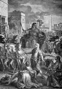 Historical Bible Images Drucke: The Finding of Moses, Joseph's Exaltation
