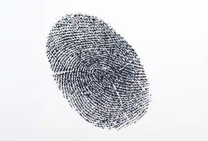 Studio Shot Image Drucke: Fingerprint