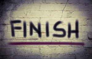 Symbolic Picture Concept Drucke: Finish Concept
