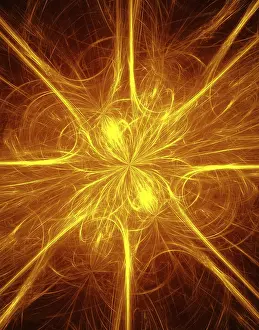 Decorative Abstract Art Drucke: Fire abstract background for creative design