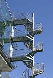 Steel Building Design Drucke: Fire escape