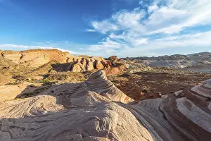 Natural Preserve Rock Formations Drucke: The Fire Wave, Sleeping Lizard rock formation behind