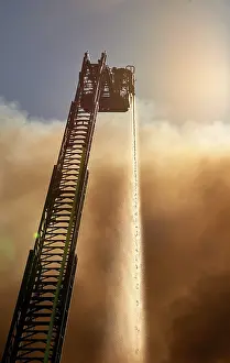 Firefighter At Work Drucke: Firefighter at work