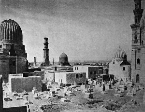 Historic Buildings In Egypt Drucke: One of the first autotype prints