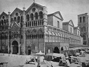 Ancient Christian Architecture Drucke: One of the first autotypes of the Cathedral of Ferrara