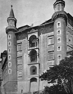 Historical Architecture Drucke: One of the first autotypes of the Ducal Palace