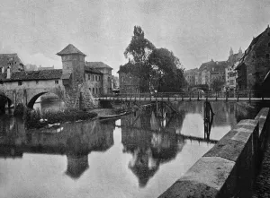 Historic European Structures Drucke: One of the first autotypes of Maxbruecke bridge