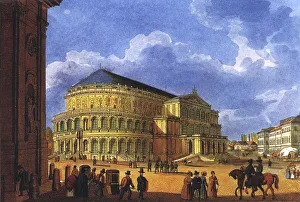 Historic Opera House Drucke: The First Opera House by Semper