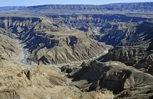 Rock Formations Africa Drucke: Fish River Canyon, Namibia