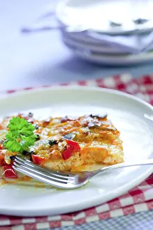 Indoor Still Life Food Drucke: Fish souffle