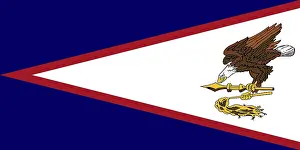 Samoa Drucke: Flagge von Amerikanisch-Samoa, Vektorillustration.