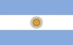 Flagge Argentiniens, Vektorillustration.