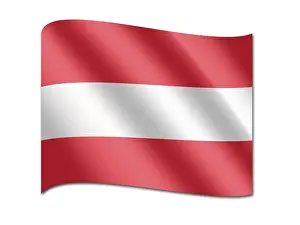 Computer Graphic Flags Drucke: Flag of Austria